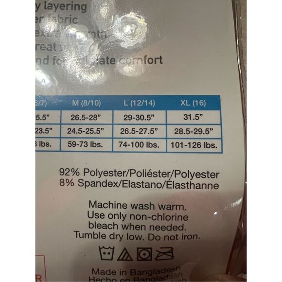 Only Boys (2) Red Fleece Lined Thermal Long John’s  Set Sz L 12-14 NIP - Picture 3 of 3